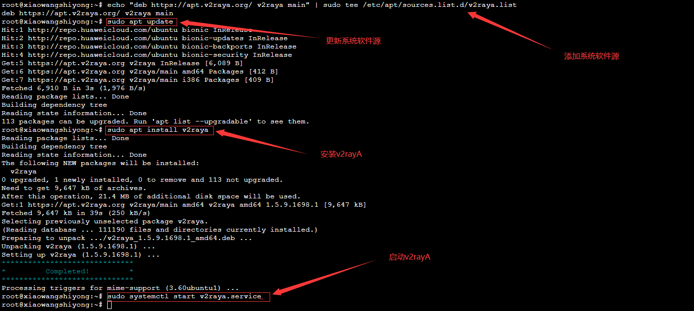 Linux使用v2ray客户端带WEB GUI部署教程