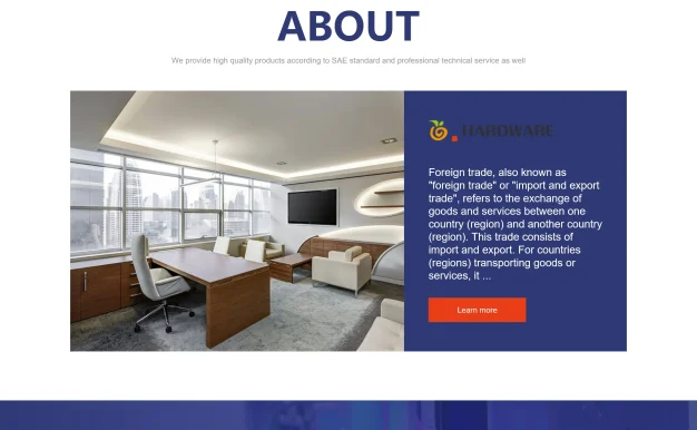 英文外贸网站模板 五金机械设备外贸网站源码下载