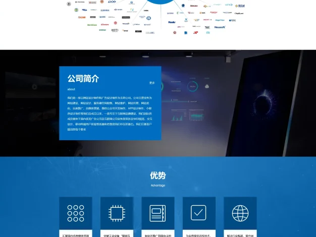 高端网站建设网站模板 互联网营销类网站源码下载