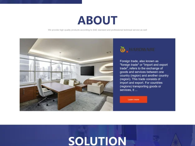 英文外贸网站模板 五金机械设备外贸网站源码下载