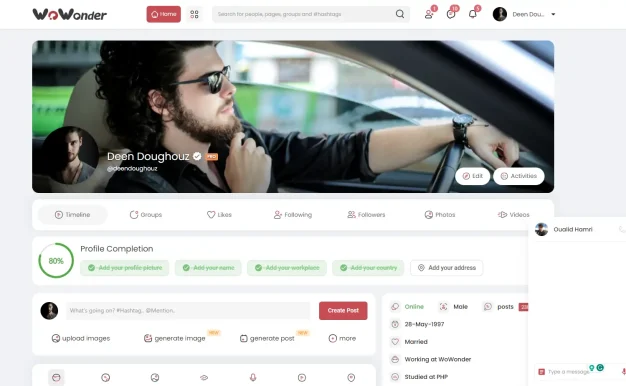 wowonder is complete nulled v4.3.4 完整破解版